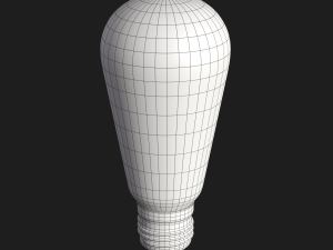 Vintage Light Bulb 001 Modello 3D