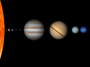 Pianeti e sole del sistema solare 3d Modello 3D