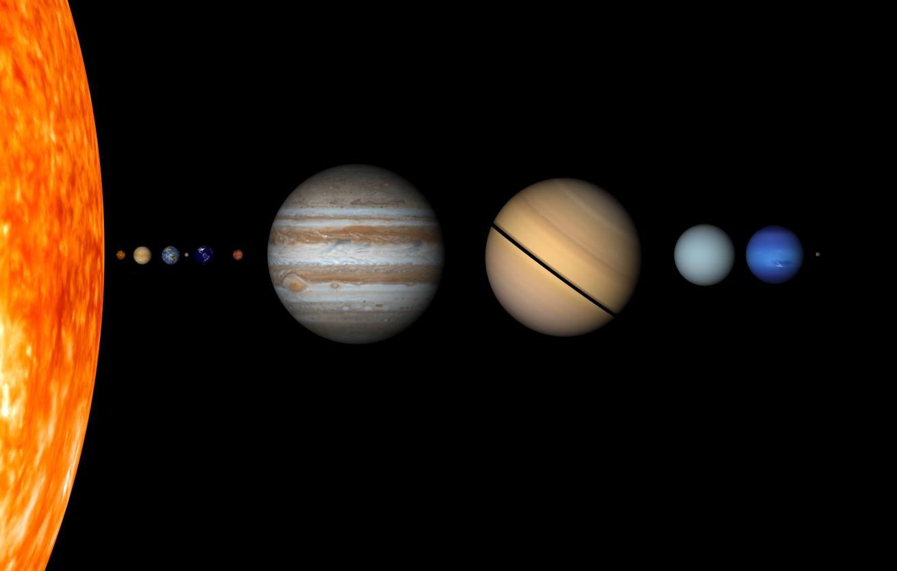 3D Solar System Planets and Sun 3D Model in Planets 3DExport