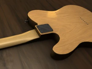 fender telecaster electric guitar 3D Model