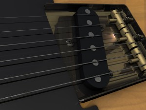 fender telecaster electric guitar Model 3D