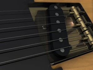 fender telecaster electric guitar 3D Model