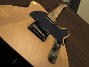fender telecaster electric guitar Model 3D