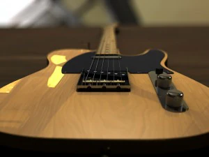 fender telecaster electric guitar 3D Model