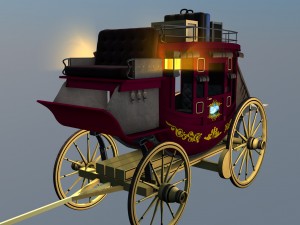 stagecoach wagon 3D Model