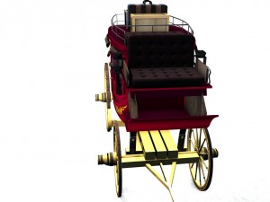 stagecoach wagon Modelo 3D