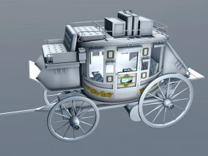 дилижанс фургон 3D Модель