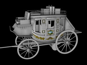 дилижанс фургон 3D Модель
