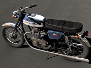 honda cb175 motorcycle 3D Model