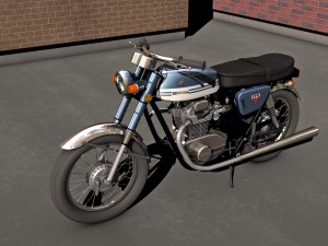 honda cb175 motorcycle 3D मॉडल