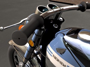 honda cb175 motorcycle 3D मॉडल