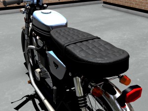 honda cb175 motorcycle 3D मॉडल