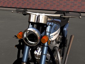honda cb175 motorcycle 3D मॉडल