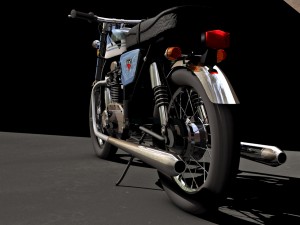 honda cb175 motorcycle 3D मॉडल