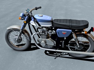 honda cb175 motorcycle 3D मॉडल