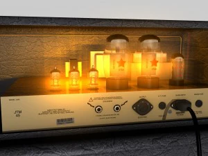 marshall guitar amp jtm45 3D Model
