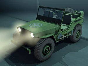willys jeep army 3D Model