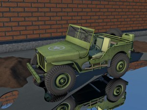 willys jeep army 3D Модель