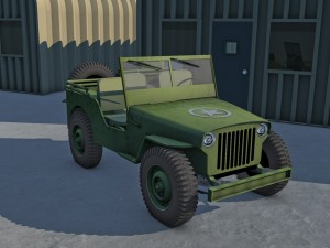 willys jeep army 3D Модель