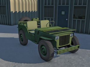 willys jeep army 3D Модель