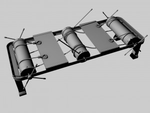 the rack torture device 3D Model