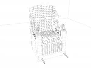 torture chair judas iron 3D Model