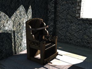 torture chair judas iron 3D 模型