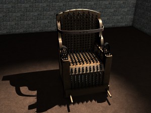 torture chair judas iron 3D 模型