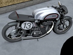 norton manx motorcycle 3D Model