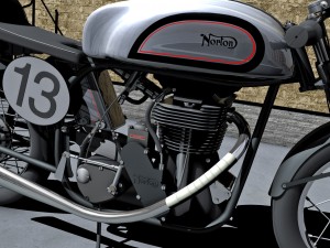 norton manx motorcycle Modelo 3D