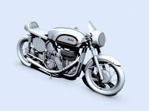 norton manx motorcycle 3D Model