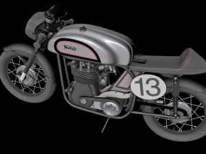 norton manx motorcycle Modelo 3D