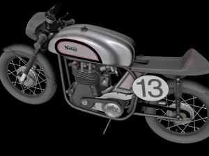 norton manx motorcycle 3D Model