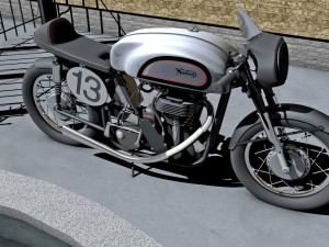 norton manx motorcycle Modelo 3D