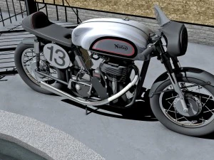 norton manx motorcycle 3D Model