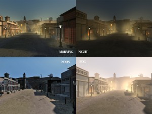 old west town 3D Model