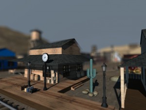 old west town 3D Model