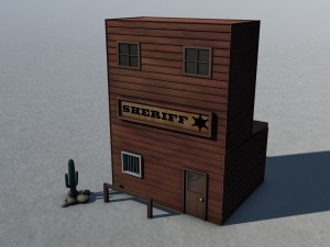 old west town 3D Model