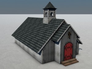 old west town 3D Model
