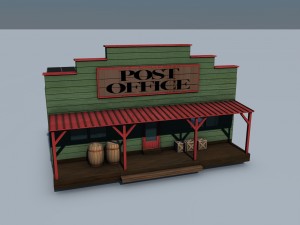 old west town 3D Model