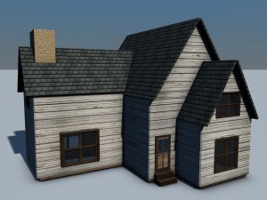 old west town 3D Model