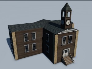 old west town 3D Model