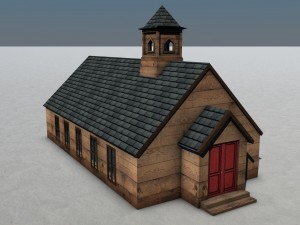 old west town 3D Model