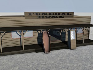 old west town 3D Model