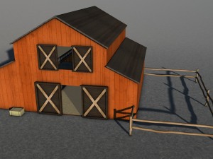 old west town 3D Model