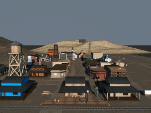 old west town 3D Model