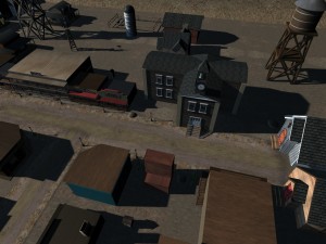 old west town 3D Model