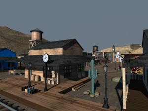 old west town 3D Model