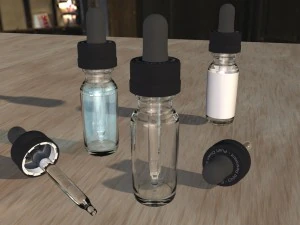 점안액 점적기 병 vape eliquid 3D 모델