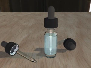 eye drop dropper bottle vape eliquid 3D Model